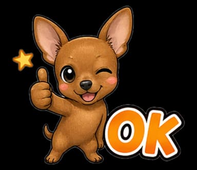 ペットの写真から作ったAI LINEスタンプの例